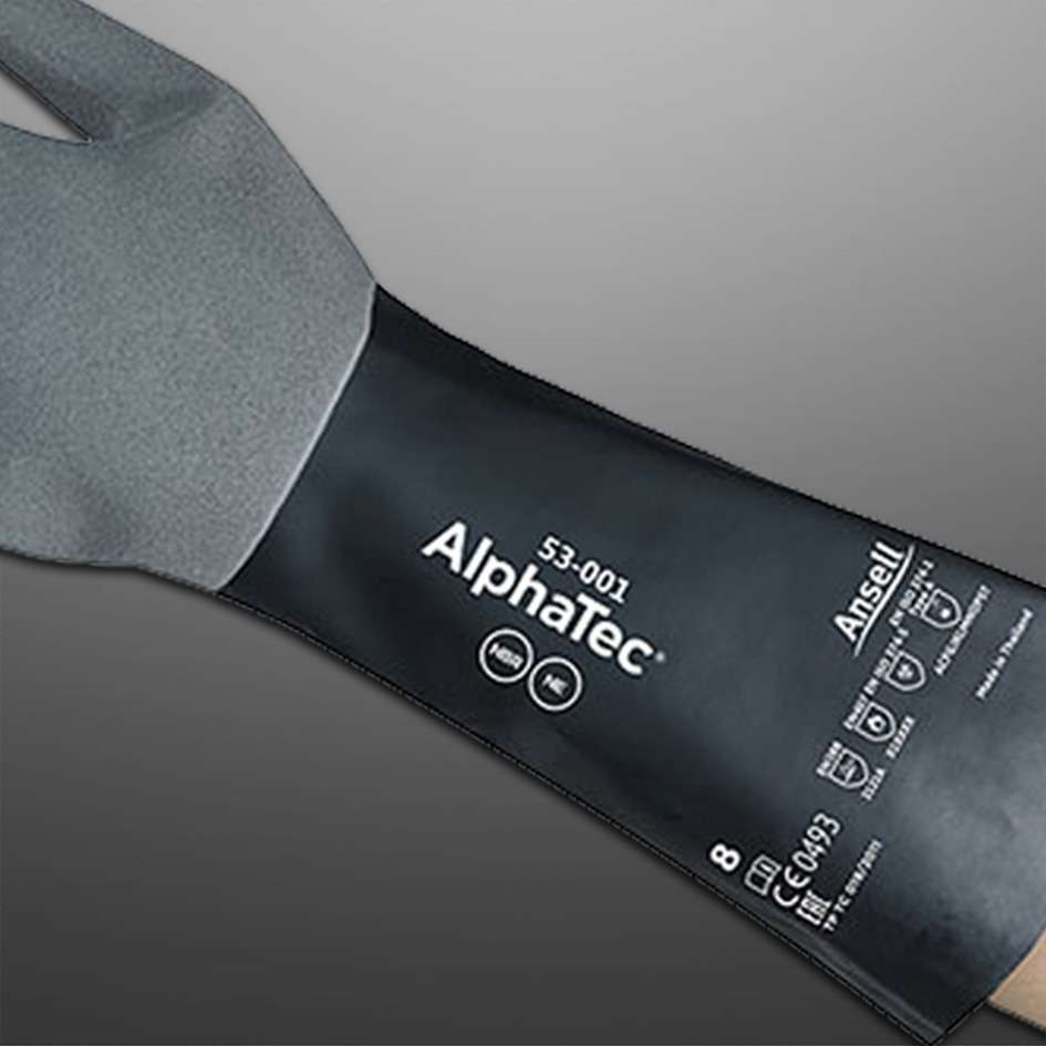 AlphaTec Chemical Glove (Grey) - Image 2